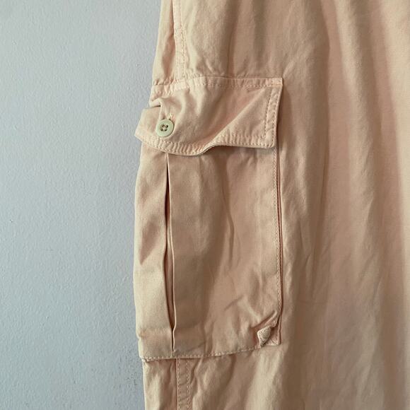 Madewell Women's size 29 Pink Cargo Straight Leg Pants Baggy Boho Military - Picture 5 of 12